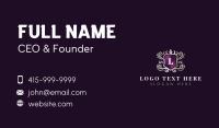 Royal Decorative Shield Business Card