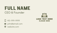 Lumberjack Wood Carpentry Business Card Design