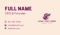 Floppy Hat Business Card example 2