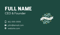 Christmas Mistletoe Banner Business Card