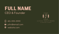 Feather Quill Writer Business Card