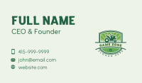 Gardening Lawn Tractor  Business Card Design