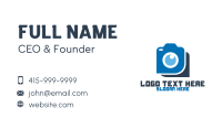 Blue Photography Camera Business Card