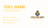 Superhero Cartoon Character Business Card Design