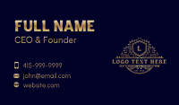 Floral Luxury Garden Business Card