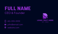 Purple Monogram Corporate Letter D  Business Card