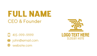 Golden Mythical Pegasus Business Card