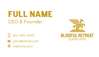 Golden Mythical Pegasus Business Card