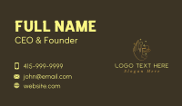 Gold Fortune Teller Hand Business Card Design