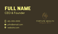 Gold Fortune Teller Hand Business Card Image Preview