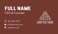 Aztec Temple Maze Business Card