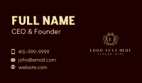 Royal Shield Lettermark Business Card Design