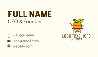 Fruit Grocery Cart  Business Card
