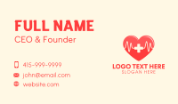 Medical Heart Lifeline Business Card Design