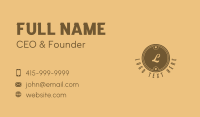 Gold Circle Star Business Business Card Design