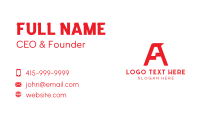 Red A Gaming Business Card