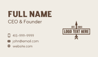 Brown Arrow Wordmark  Business Card