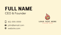 Angry Fire Flame Business Card Design
