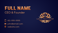 Elegant Ornamental Crest Business Card