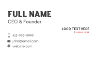 Anime Business Card example 1