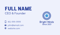 Blue Camera Swirl Business Card