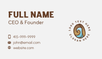 Coffee Bean Wave Business Card Design