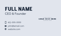 Branding Business Card example 1