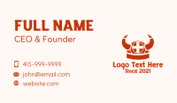 Viking-helmet Business Card example 4