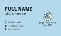 Sailing Yacht Moon Business Card Design