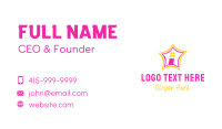 Playful Star House Business Card