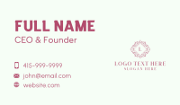 Floral Garden Spa Business Card