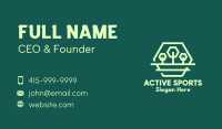 Green Forest Trees Hexagon Business Card