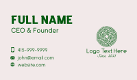 Celtic Garden Ornament Business Card Design