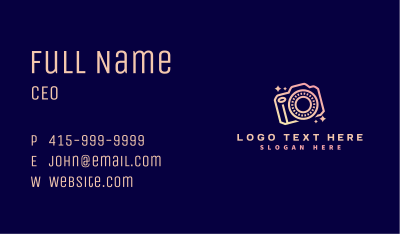 Camera Photography Gallery Business Card Image Preview
