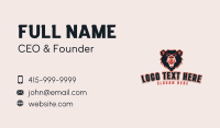 Angry Bear Online Gaming Business Card Design