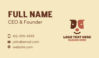 Cute Puppy Face  Business Card Design