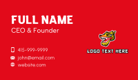 Chinese Dragon Head Business Card Design