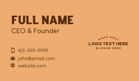 Store Business Card example 3