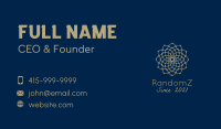 Ornamental Flower Mandala  Business Card