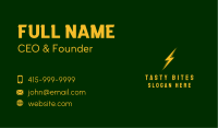 Voltage Electrical Energy  Business Card