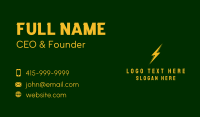 Voltage Electrical Energy  Business Card