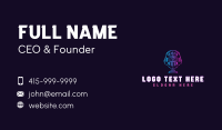 Podcast Headset Microphone Business Card Design