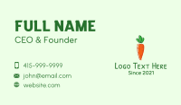 Carrot Vegetable Business Card Design