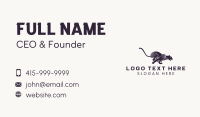 Gradient Animal Panther Business Card