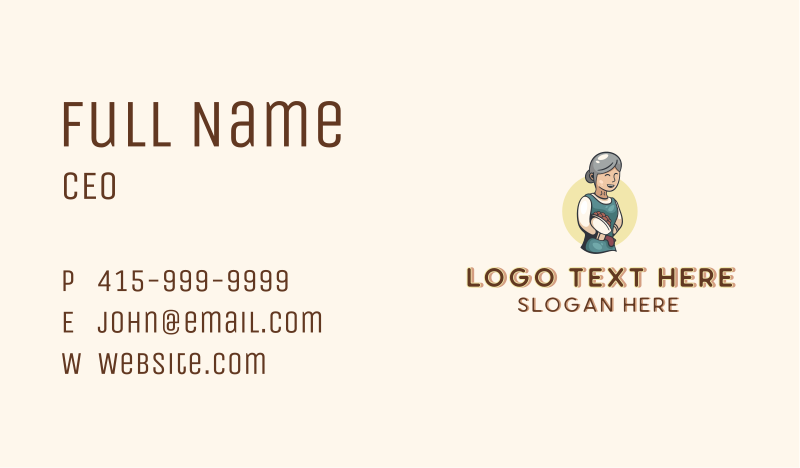 Maid Business Card example 1