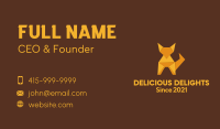 Orange Fox Origami Business Card Design