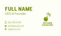 Island Coconut Tree Business Card