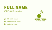 Island Coconut Tree Business Card