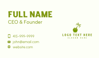 Coconut Shell Business Card example 4