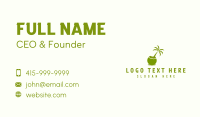 Island Coconut Tree Business Card